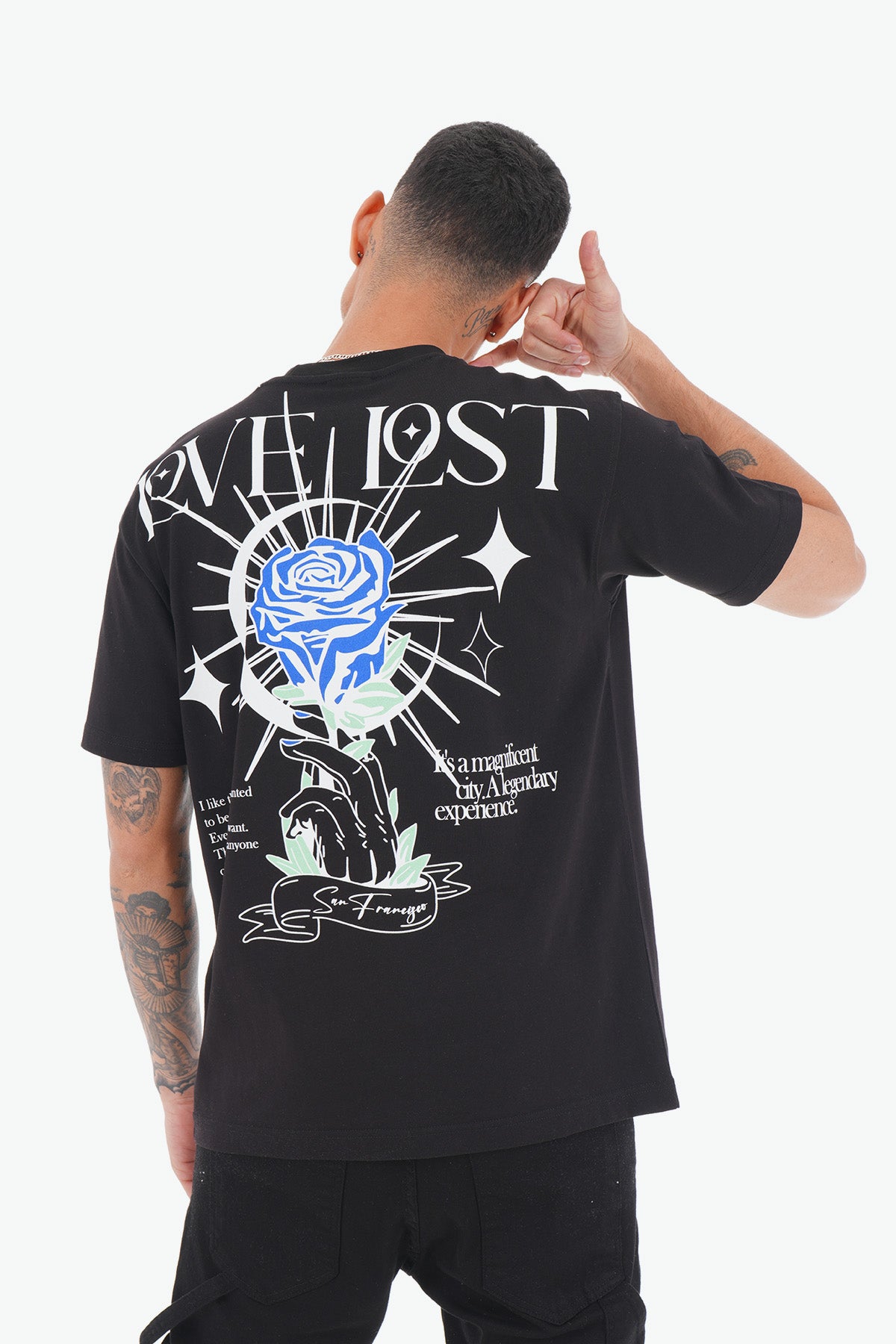 TEE SHIRT LL1012 - BLACK