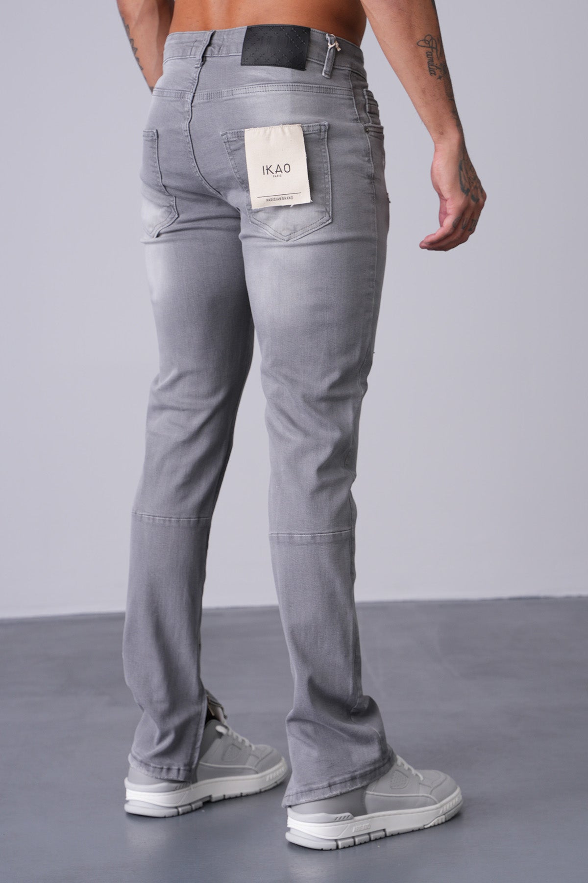 JEAN ZIPPED LL2000313 - GREY