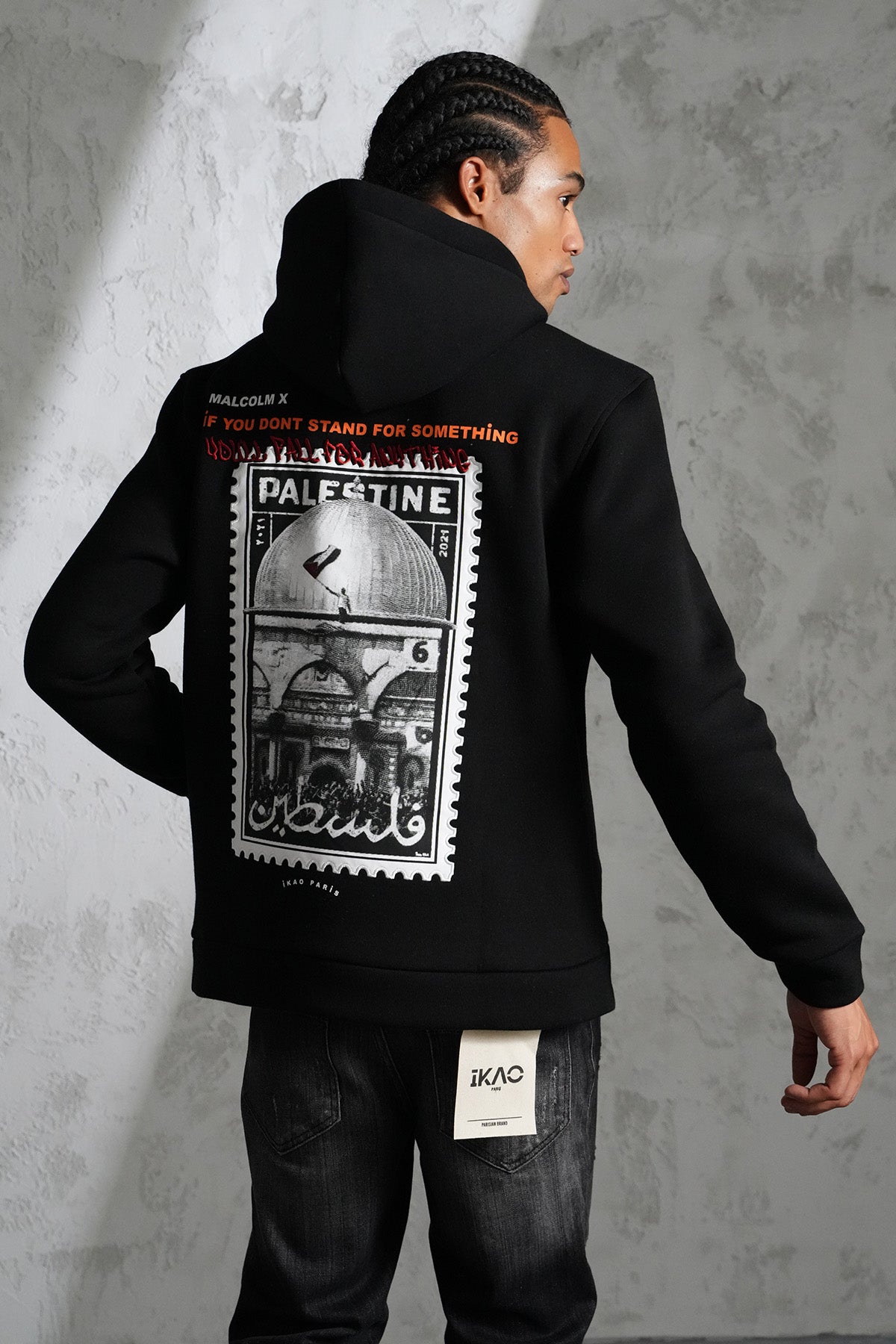 SWEAT À CAPUCHE IMPRIMÉ LL110016