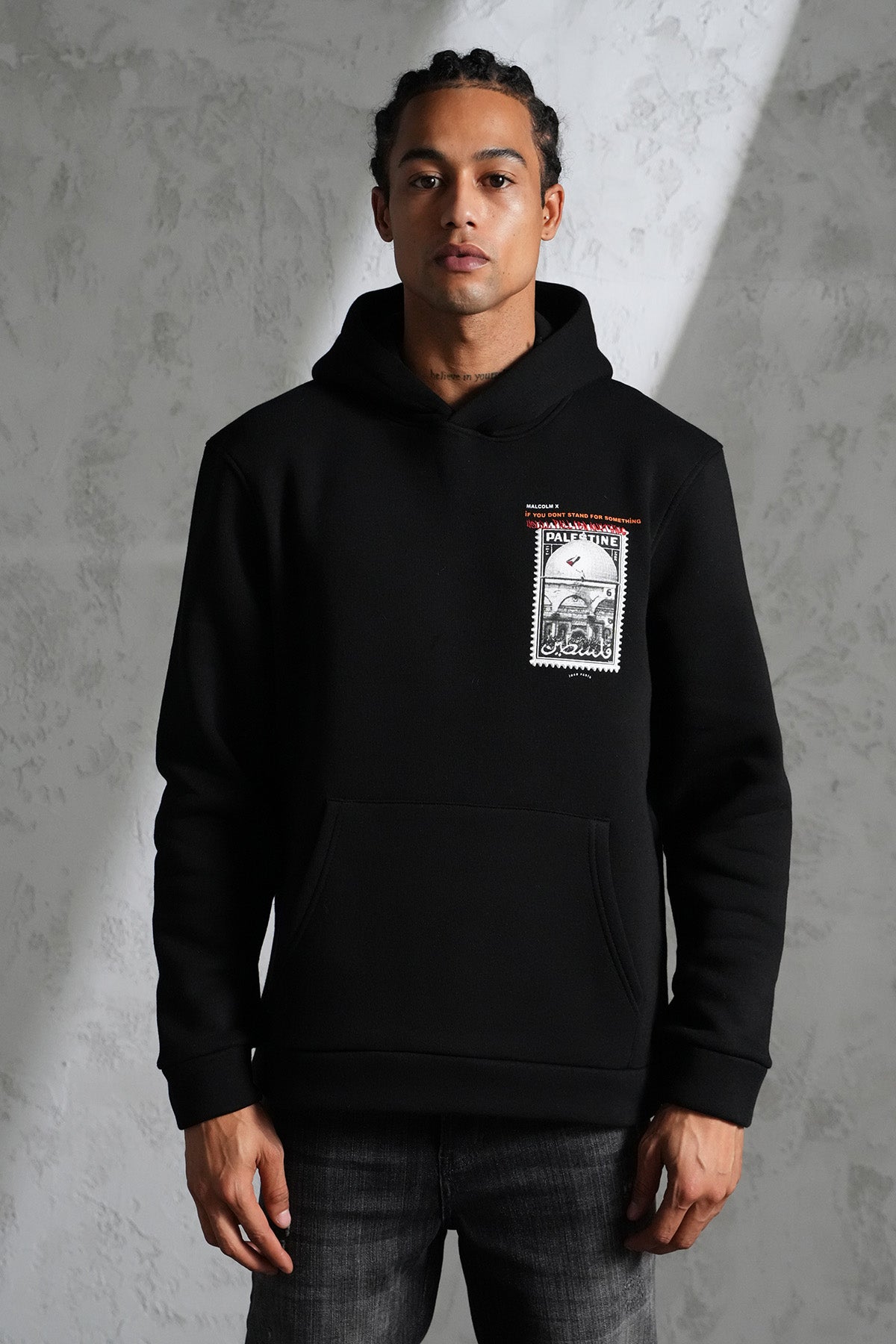 SWEAT À CAPUCHE IMPRIMÉ LL110016