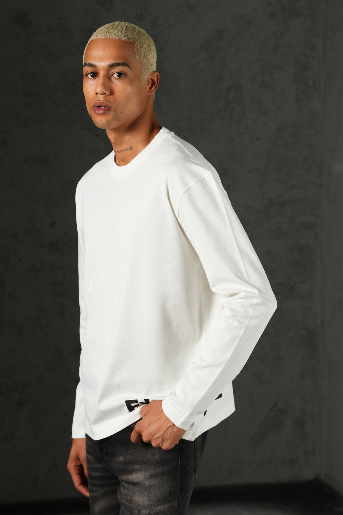 T-shirt en coton LL110096 LS