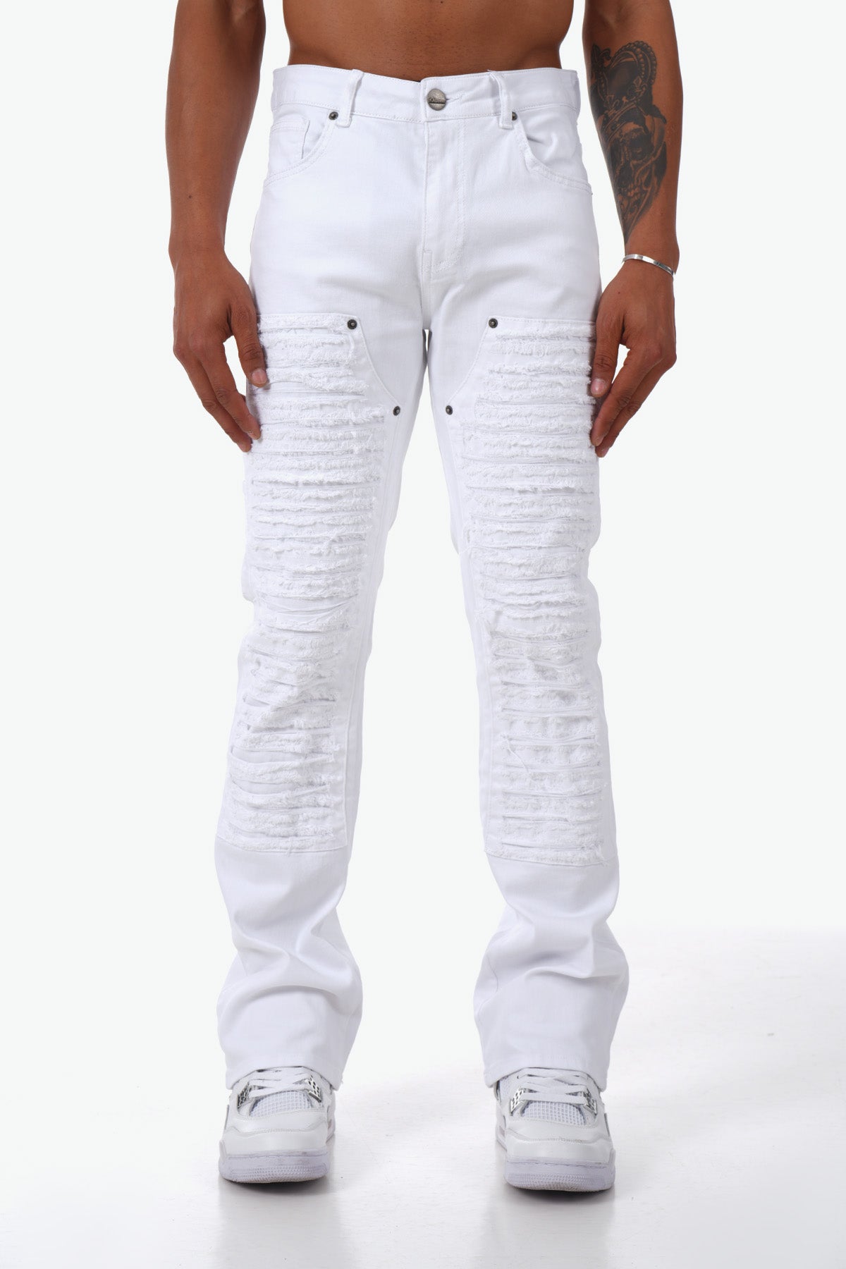 JEAN FLARE LL2000203 - WHITE