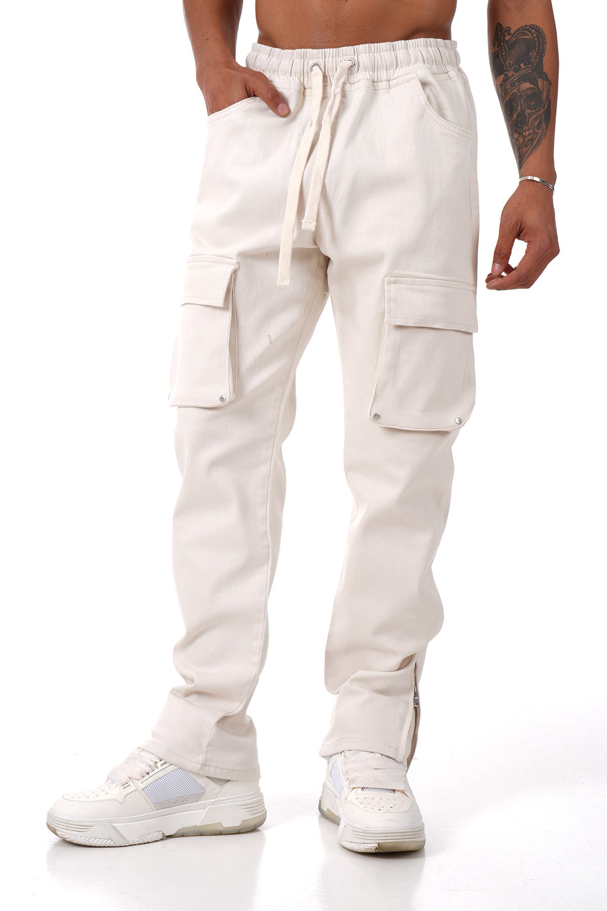 CARGO PANT ART516 - CHAMPAGNE