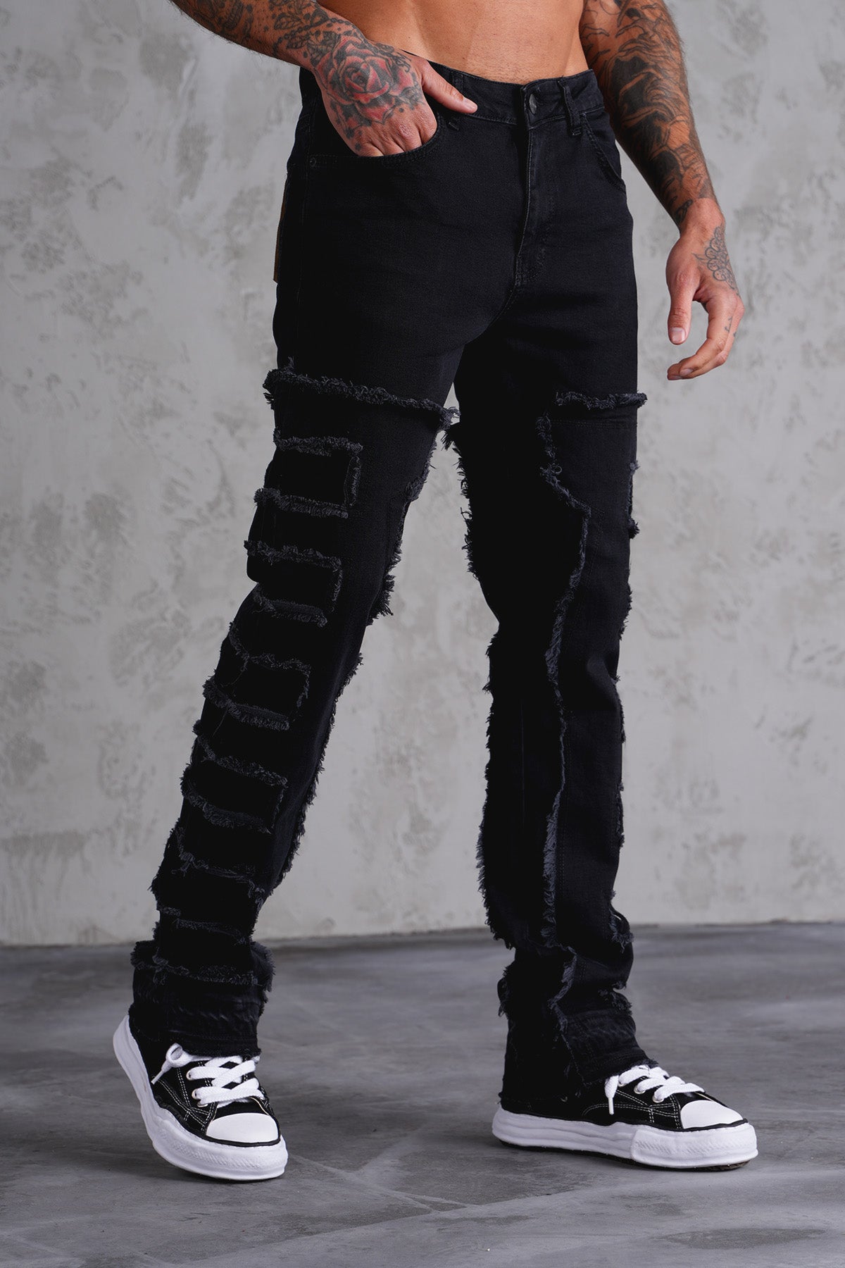 JEANS MIT WEITEM BEIN LL2000123