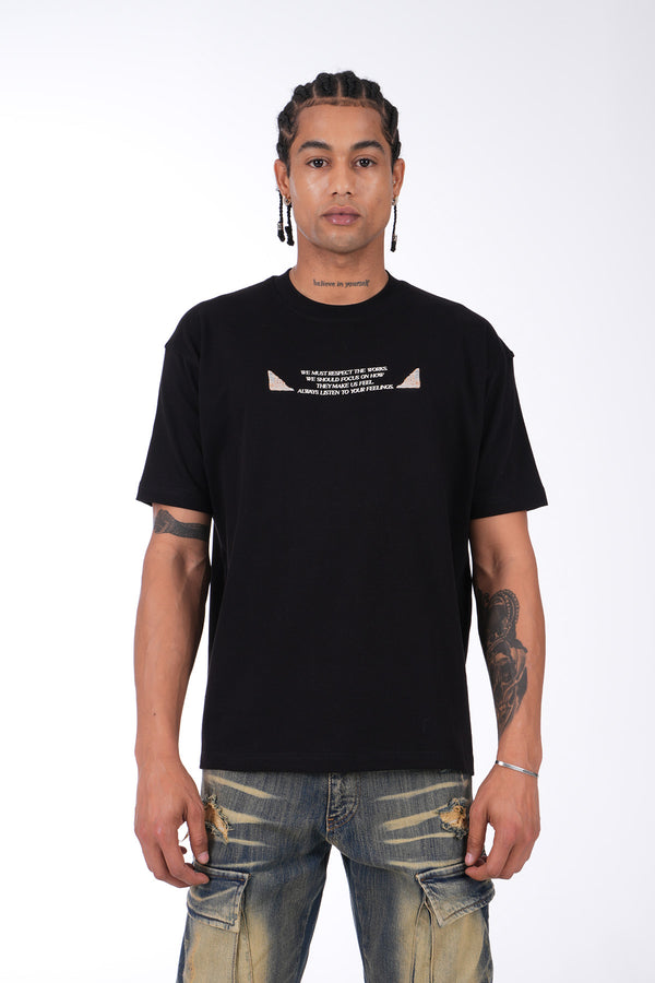 TEE SHIRT LL1138 - BLACK