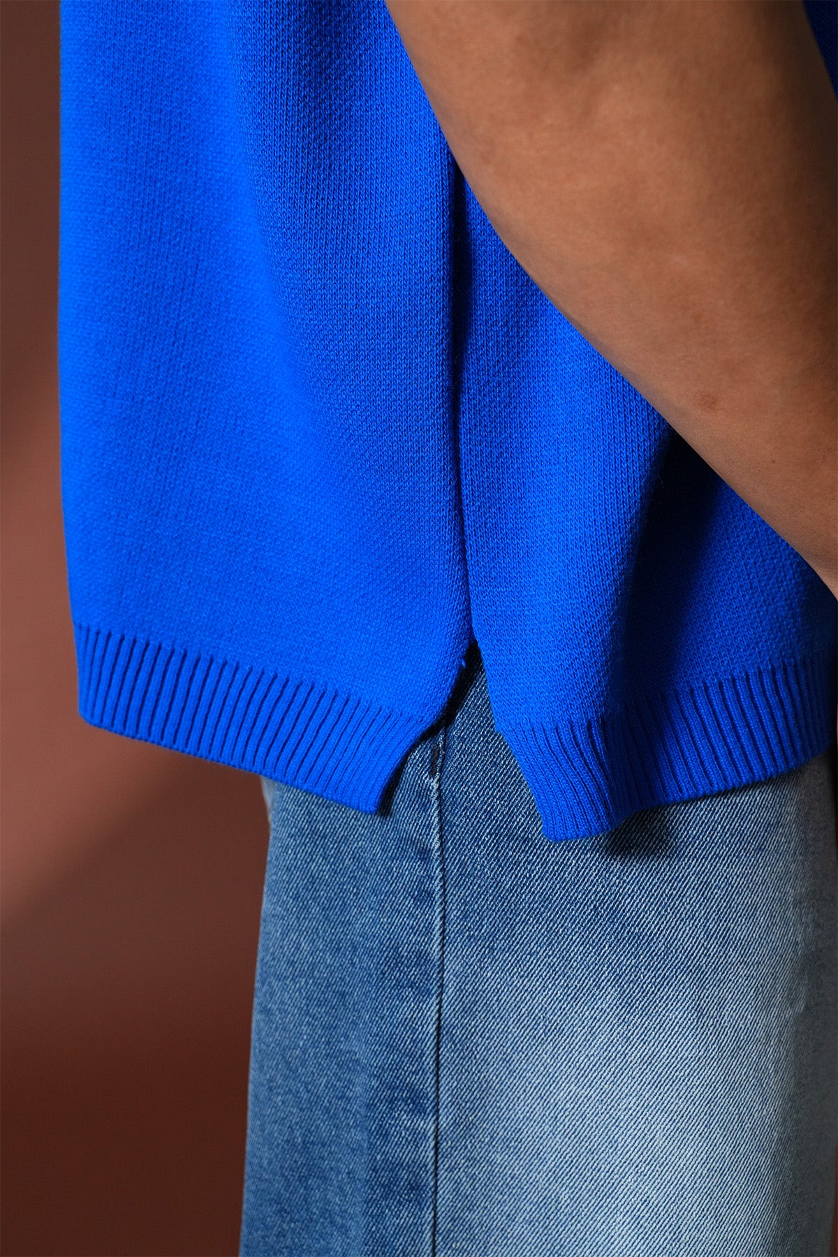 Oversize-T-Shirt aus Strick 3362