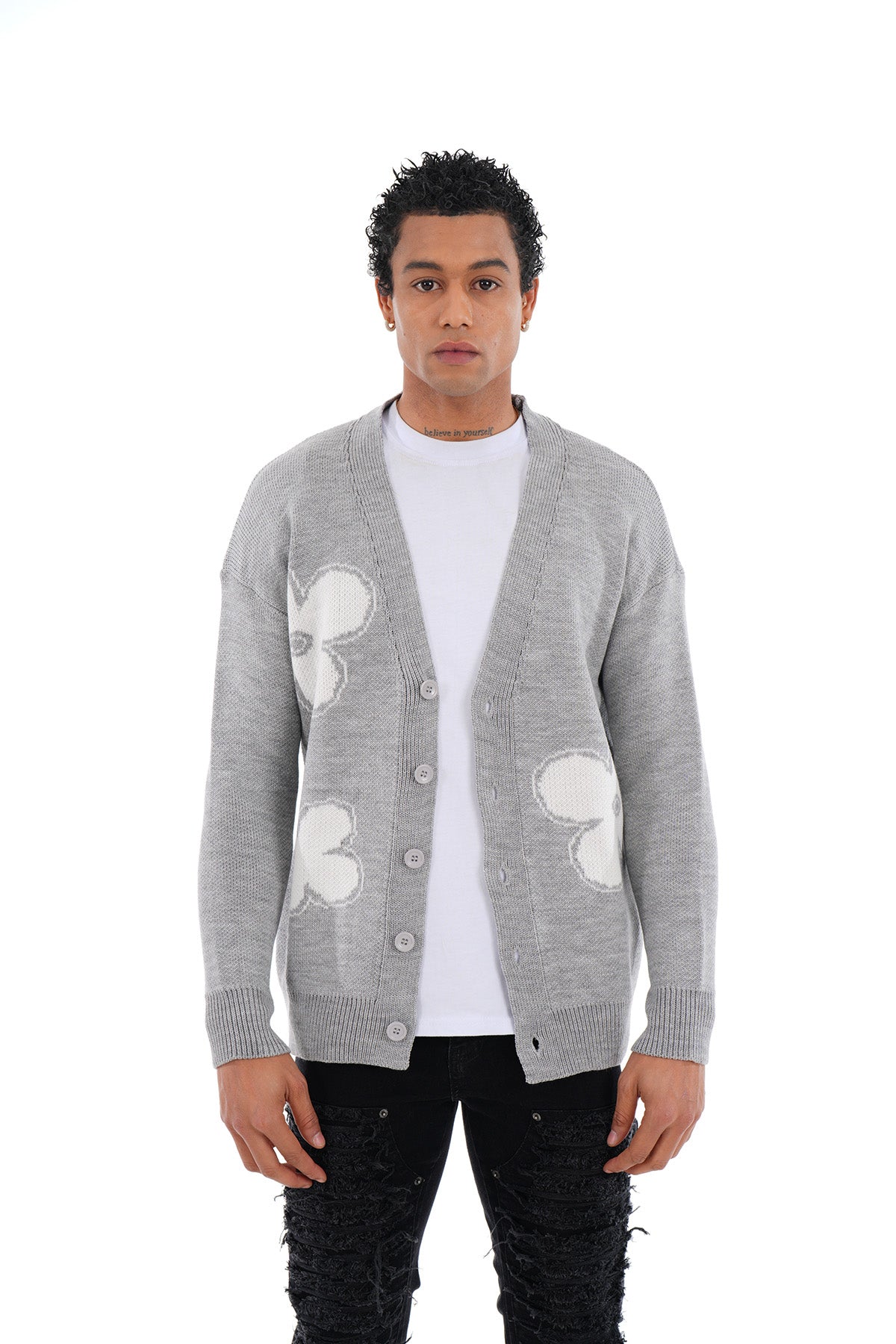 CARDIGAN T5660 - GREY