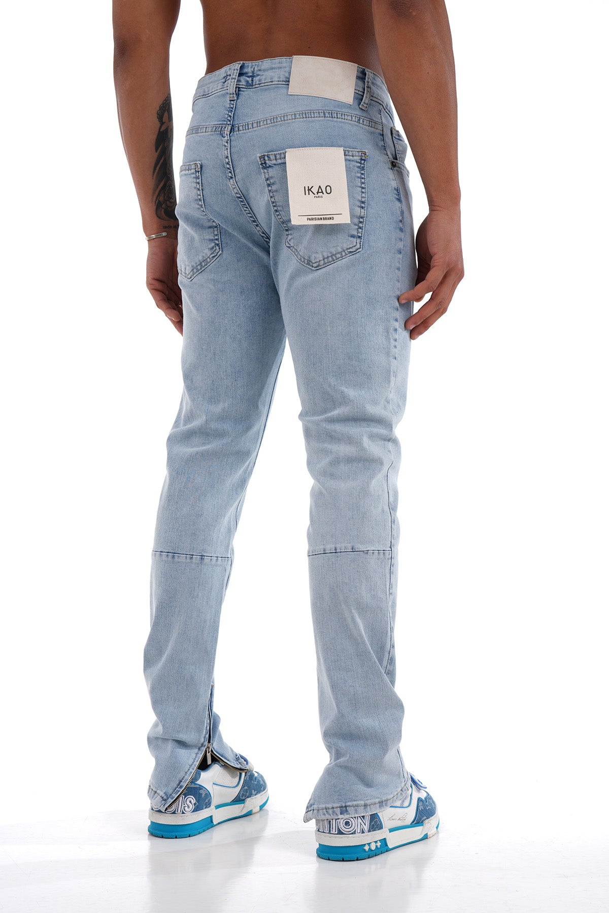 JEAN ZIPPED LL2000174 - LIGHT BLUE