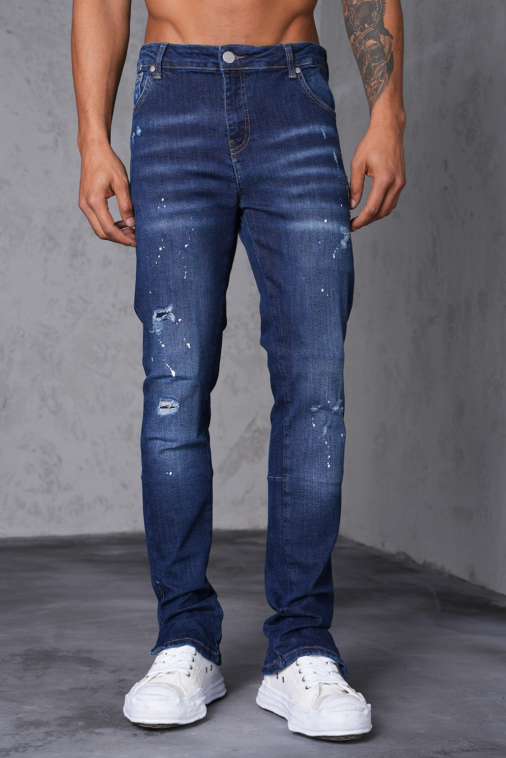 JEAN ZIPPED LL46-9 - BLUE
