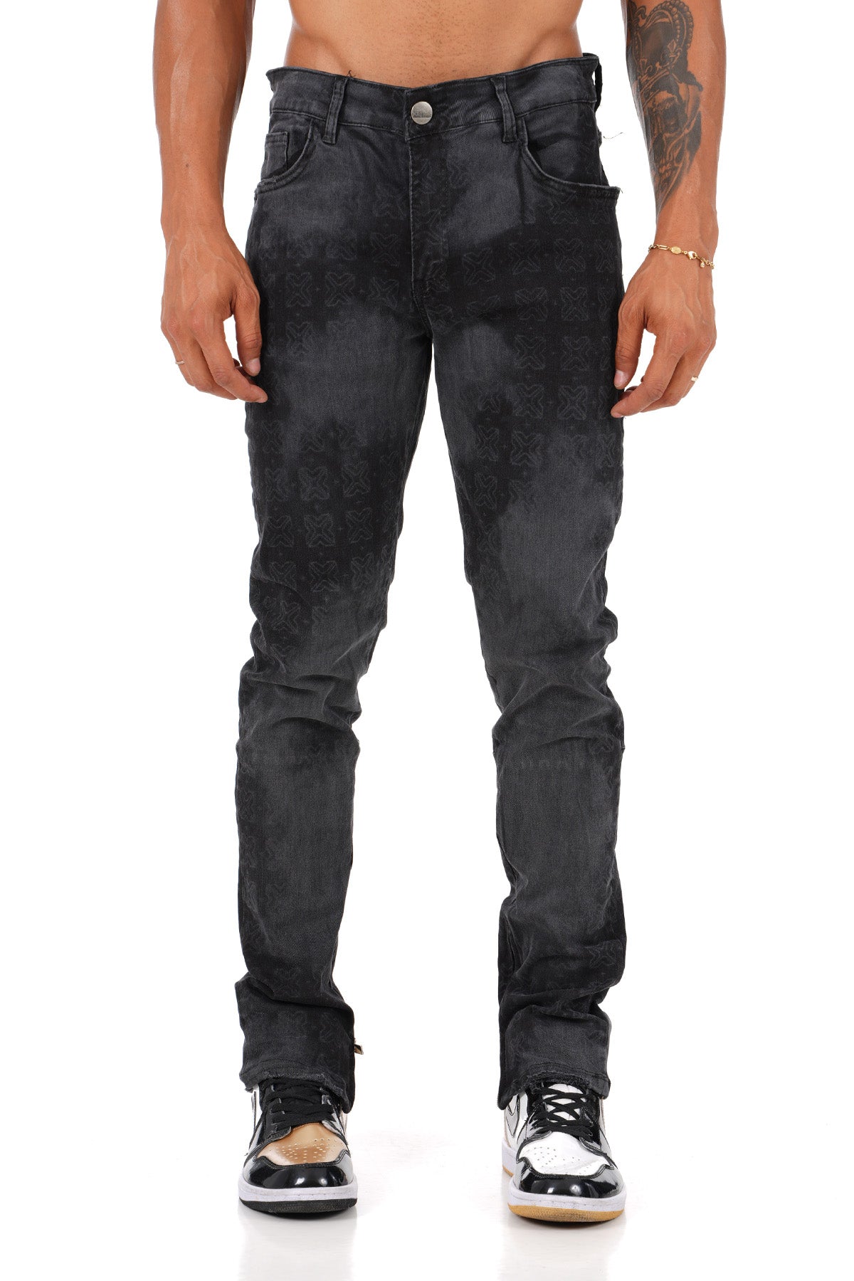 JEAN ZIPPED LL2000176 - BLACK