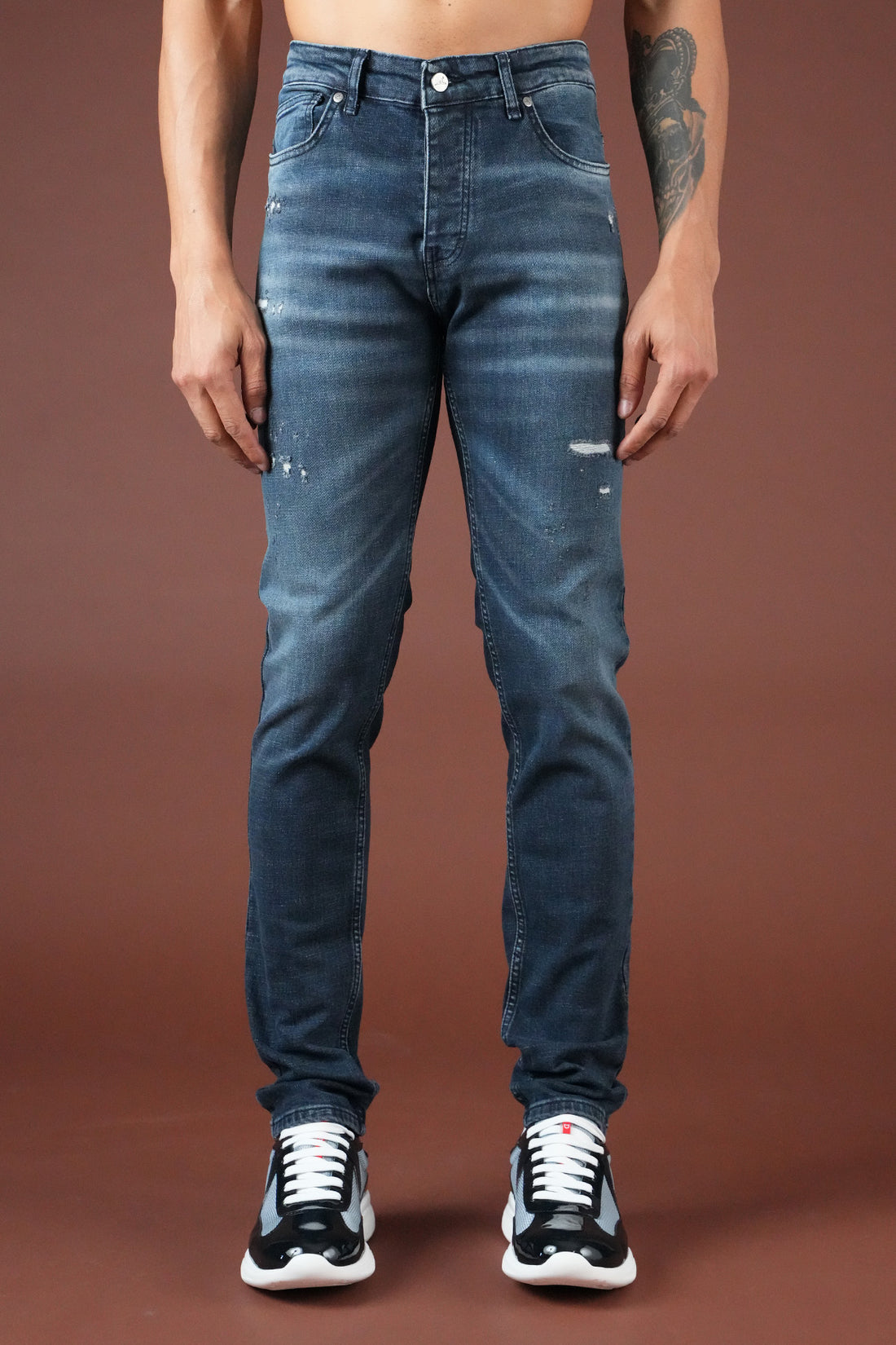 Herren-Slim-Fit-Jeans FAMR-0066-2