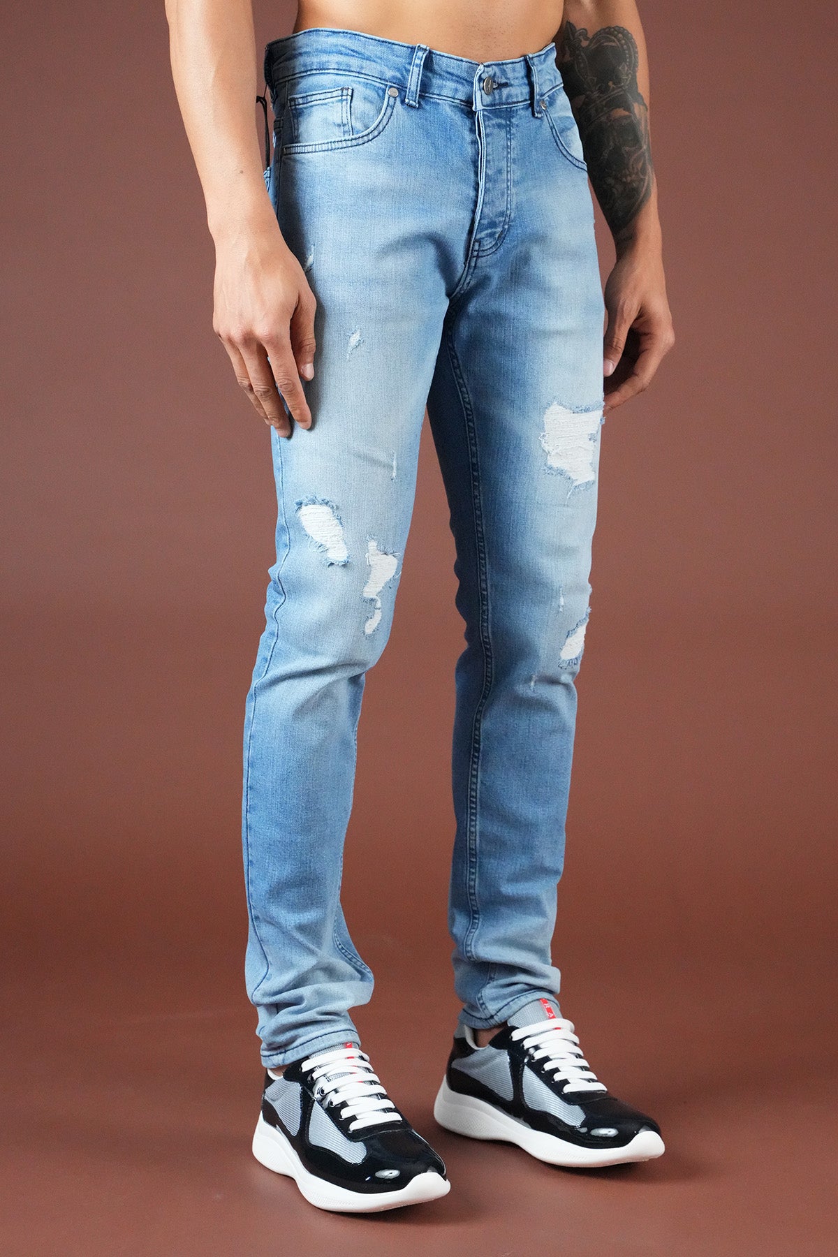 Slim-Fit-Jeans für Herren FAMR-0079