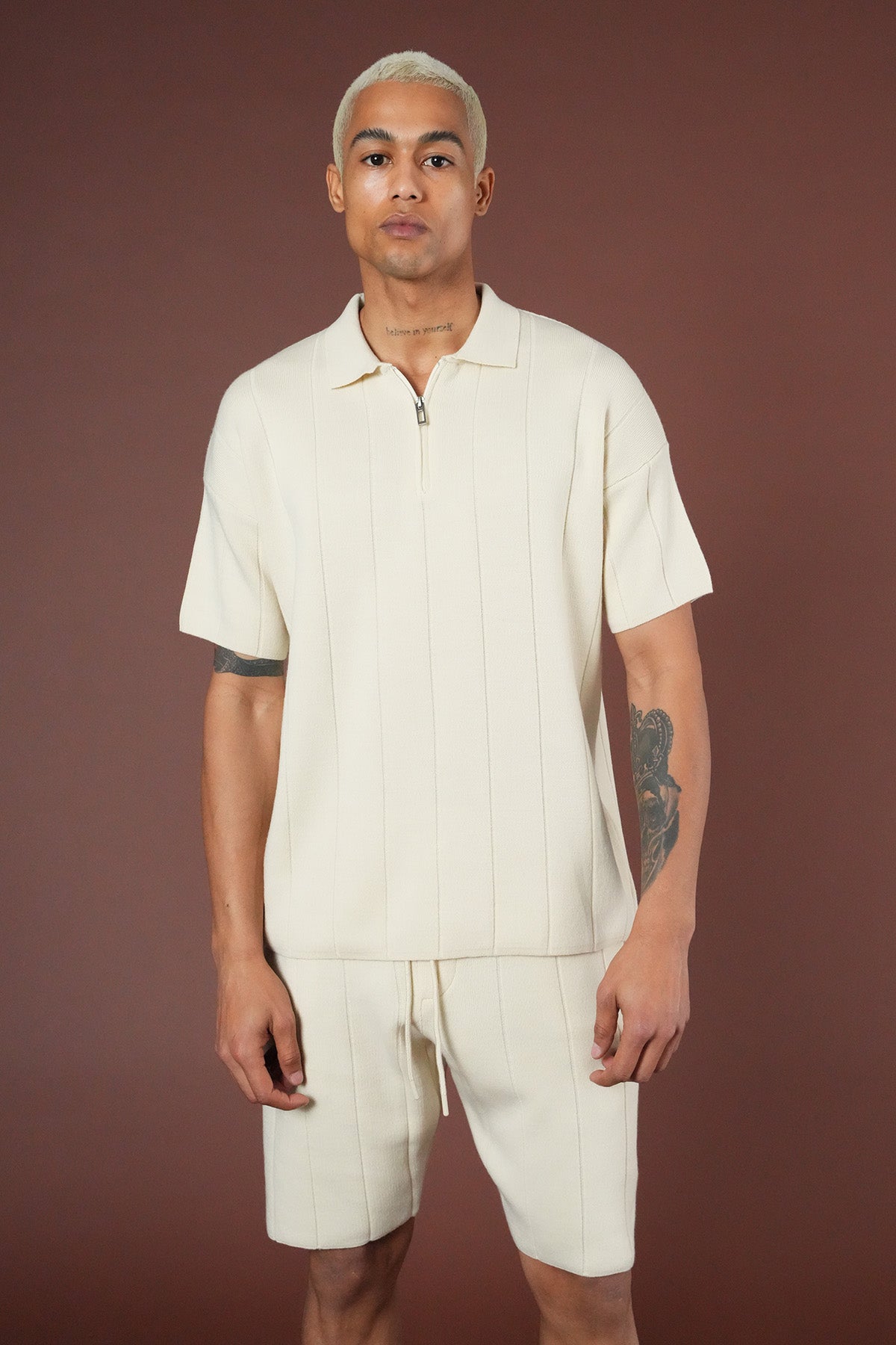 Strickset T-Shirt und Shorts LL061054