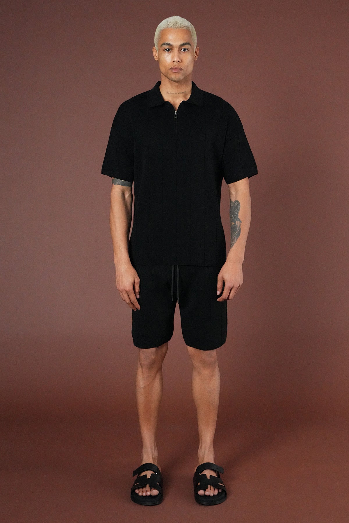 Ensemble tricot t-shirt et short LL061054