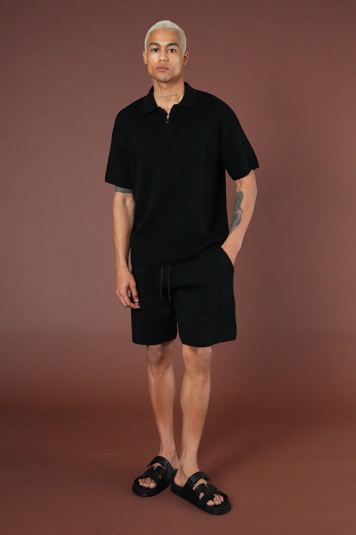 Strickset T-Shirt und Shorts LL061054
