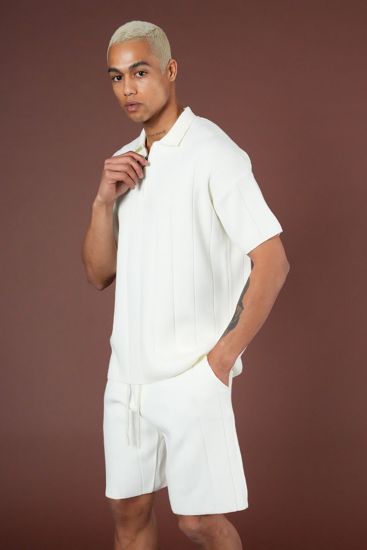 Strickset T-Shirt und Shorts LL061054
