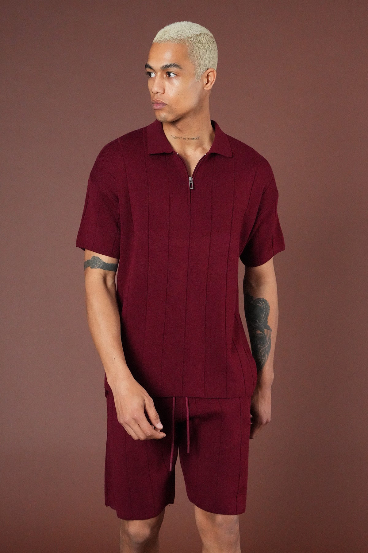 Strickset T-Shirt und Shorts LL061054