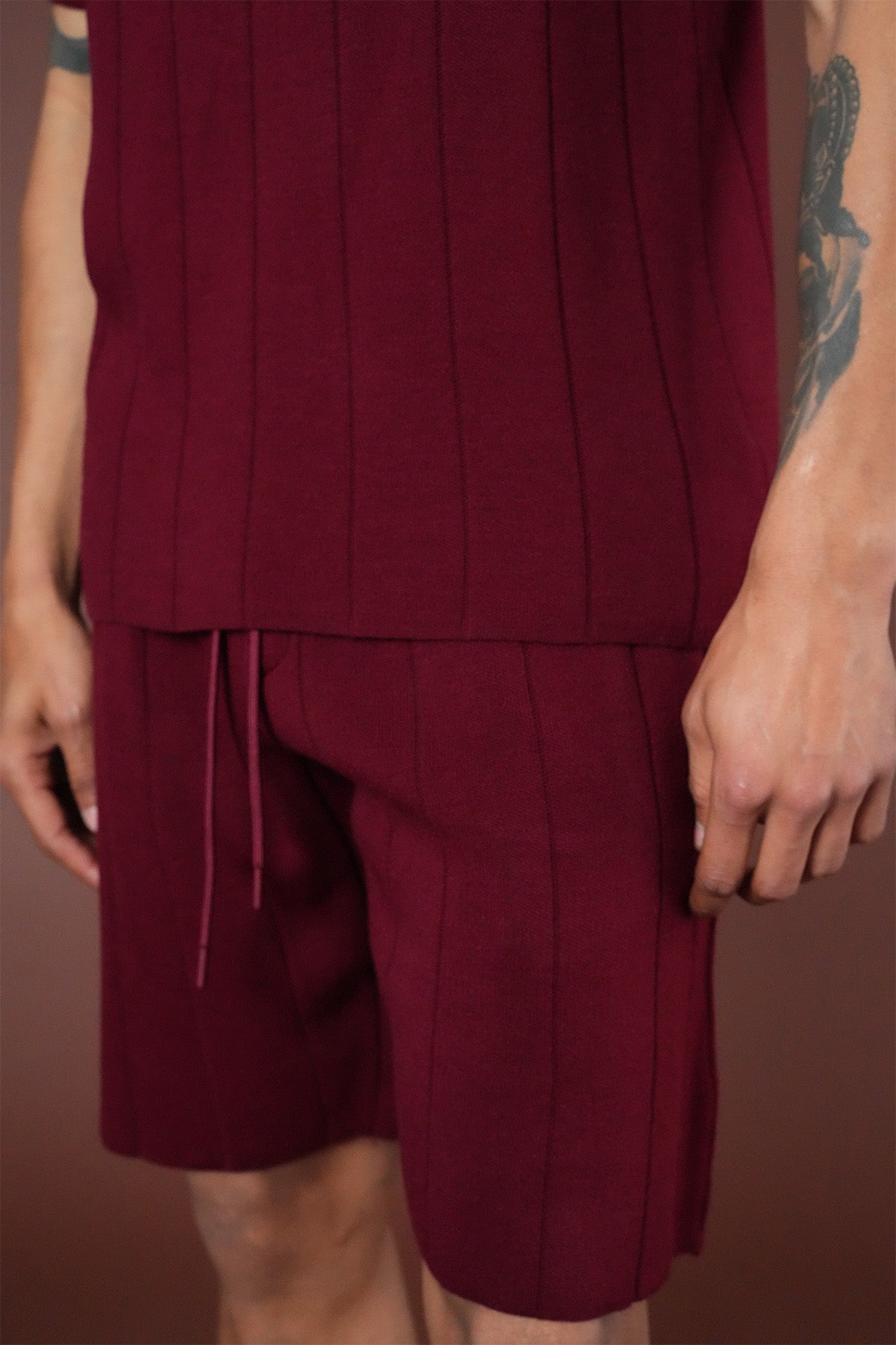 Ensemble tricot t-shirt et short LL061054