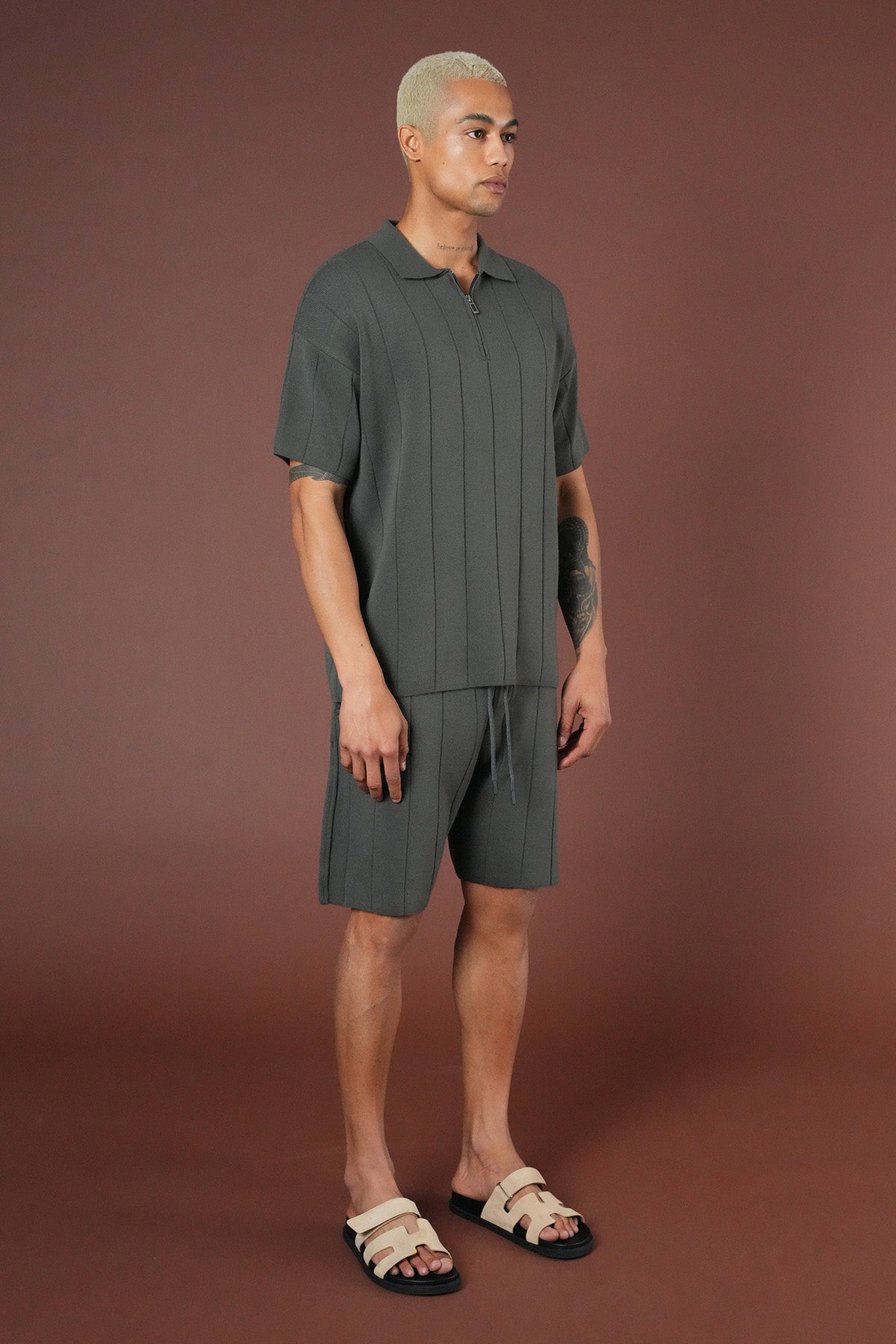 Strickset T-Shirt und Shorts LL061054