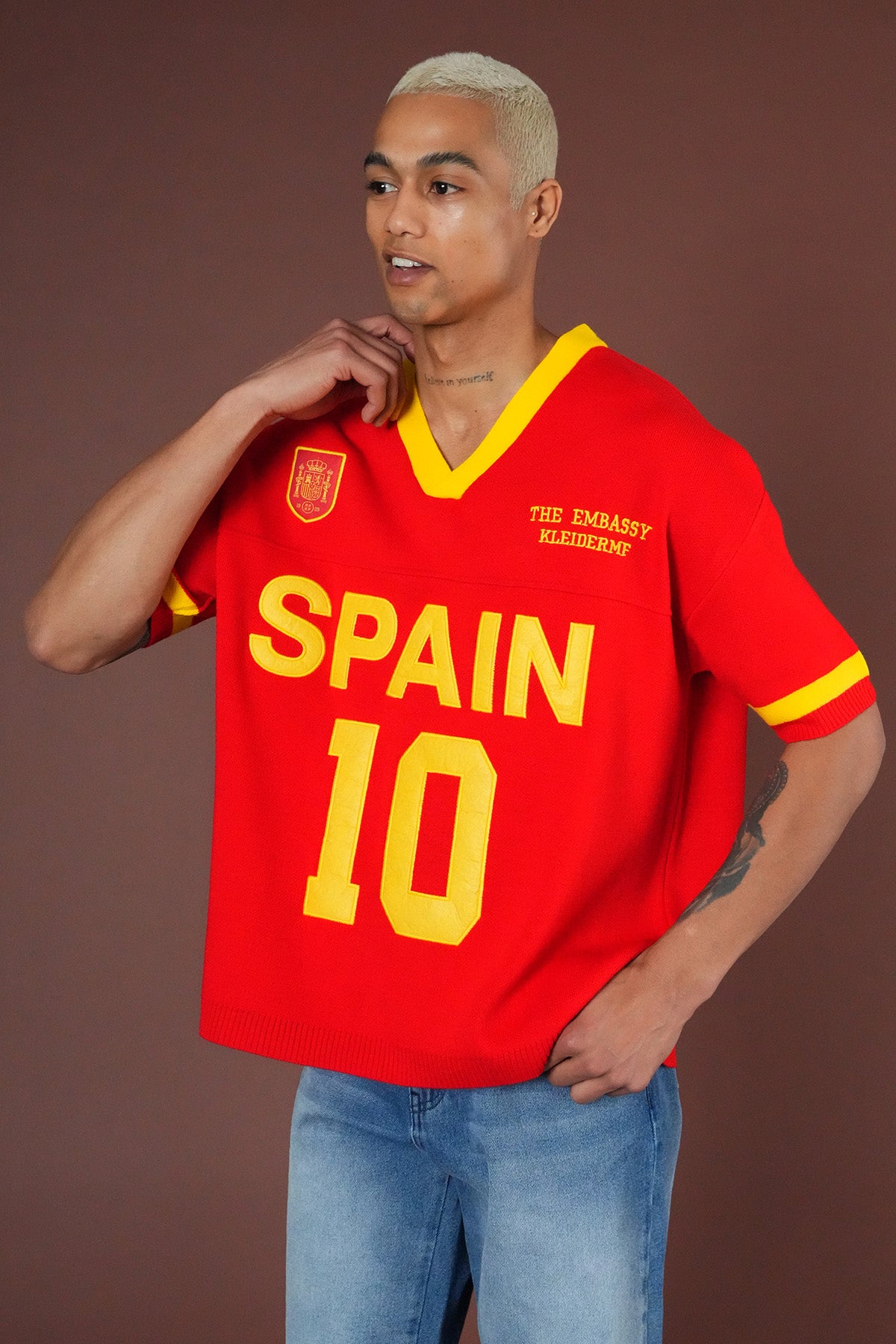 Oversize-T-Shirt aus Strick 3363