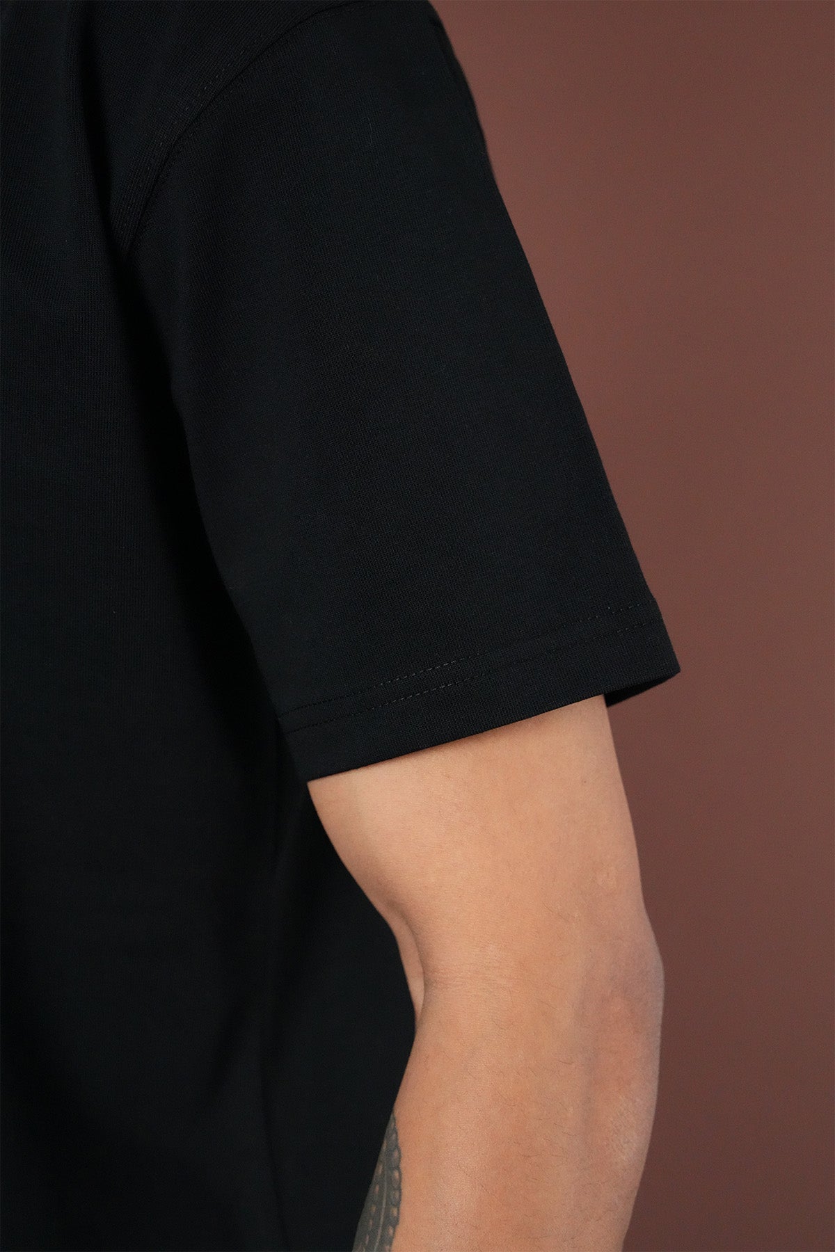 T-shirt homme avec applique fleur devant et dos LL1100161