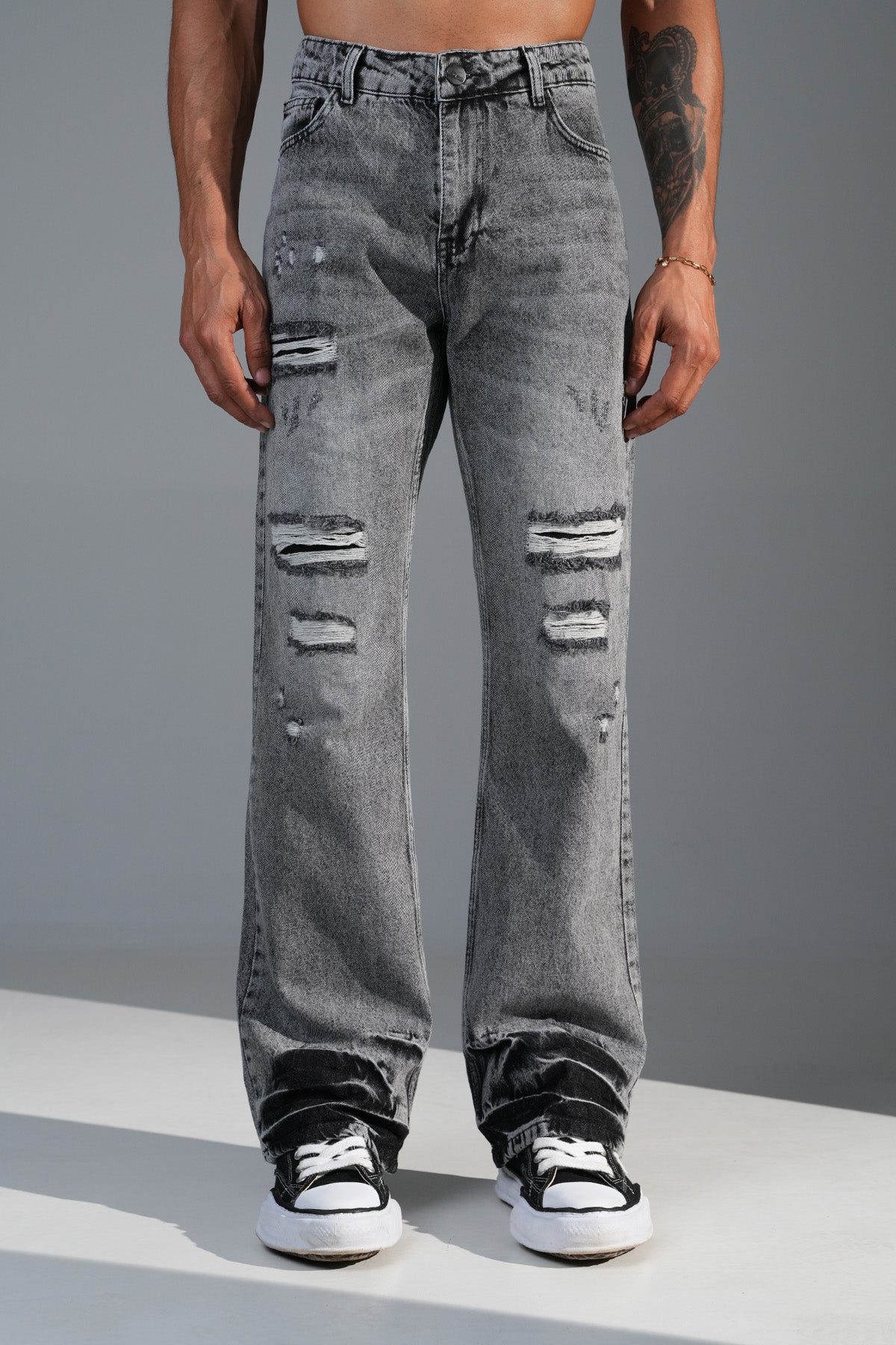 JEAN FLARE LL2000366 - GREY
