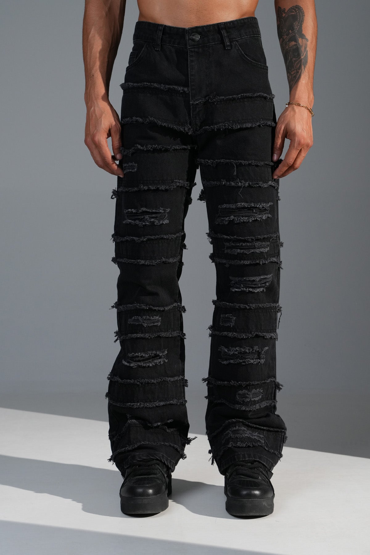 JEAN FLARE LL2000352 - BLACK