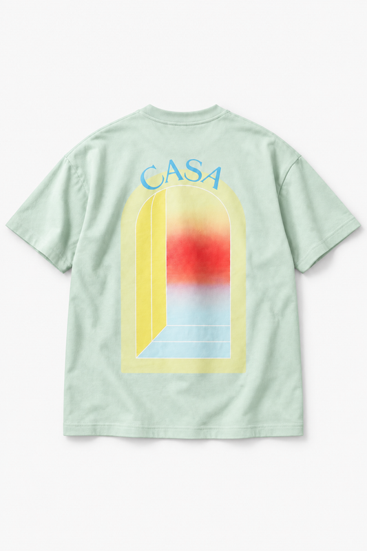 T-shirt oversize OM-052 Menthe – vue dos sans mannequin