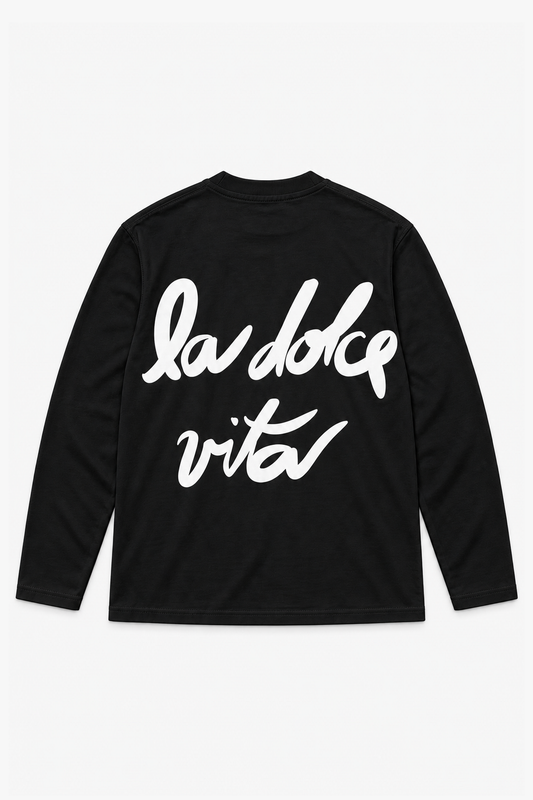 T-shirt en coton IPM 238 LS — Noir — vue à plat