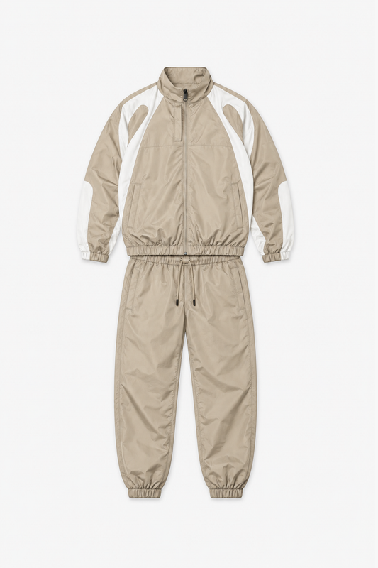 Ensemble en polyester IPM261003 — Beige — vue à plat