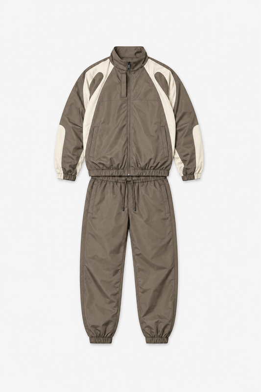 Ensemble en polyester IPM261003 — Vison — vue à plat