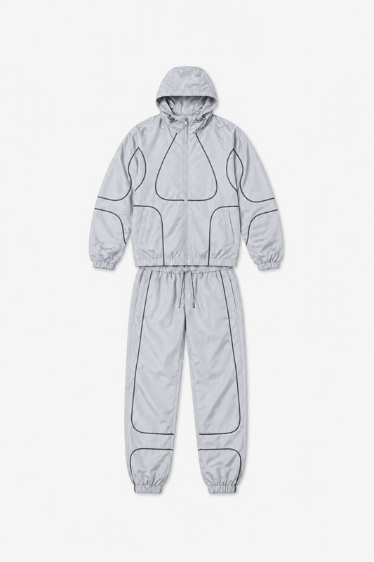 Ensemble en polyester IPM261004 — Gris — vue à plat