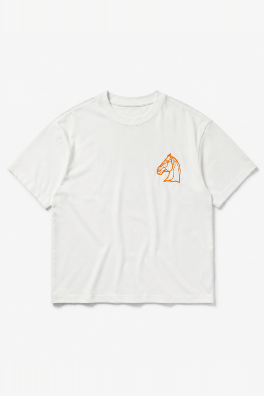T-shirt IPM139 Écru — vue de face, sans mannequin, sur fond clair