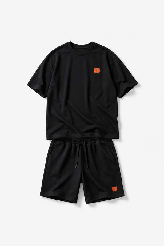 Ensemble IKAO PARIS IPM204 Noir — vue de face sans mannequin