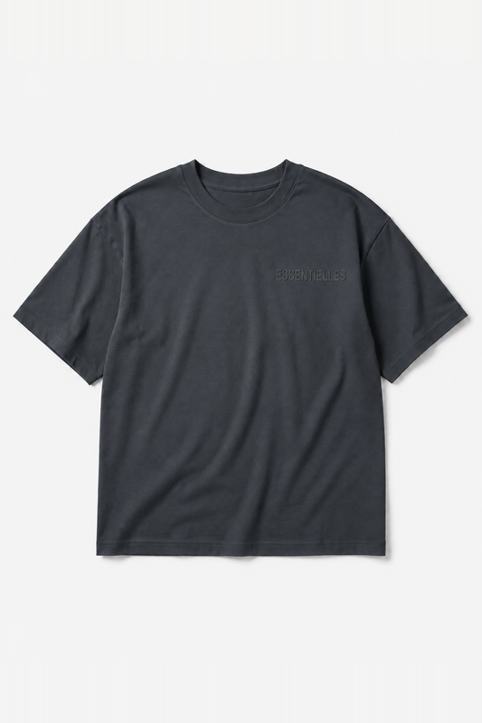T-shirt oversize IPM229 Anthracite — vue face, sans mannequin, fond blanc