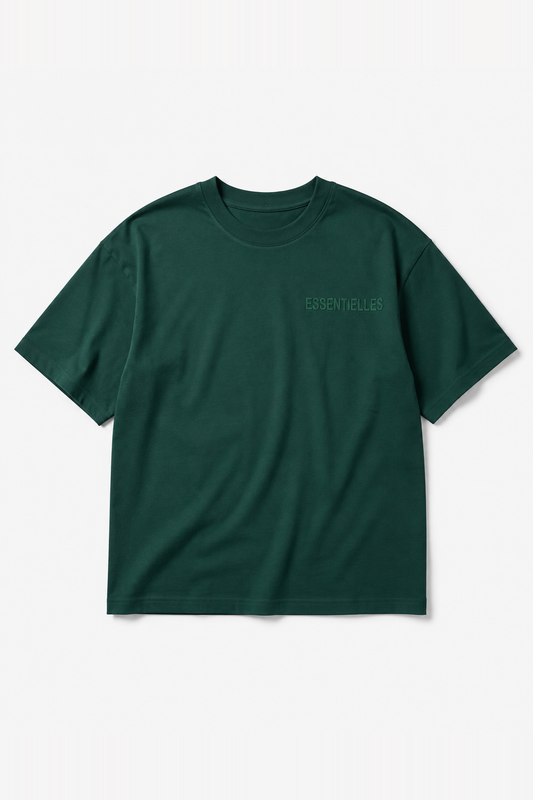 T-shirt oversize IPM229 Kaki — vue face, sans mannequin, fond blanc