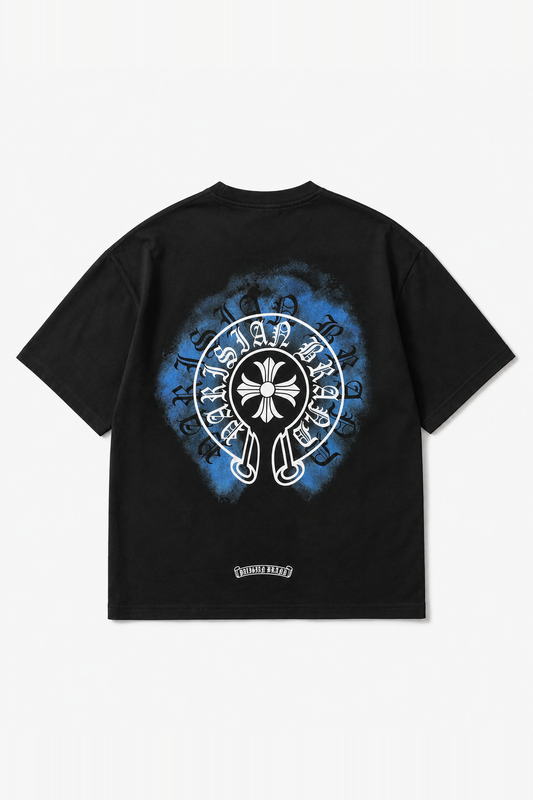 T-shirt oversize IPM236 Noir — vue dos, sans mannequin, fond blanc