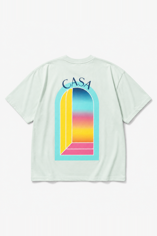 T-shirt OM-028 Menthe — vue de dos, sans mannequin, sur fond clair
