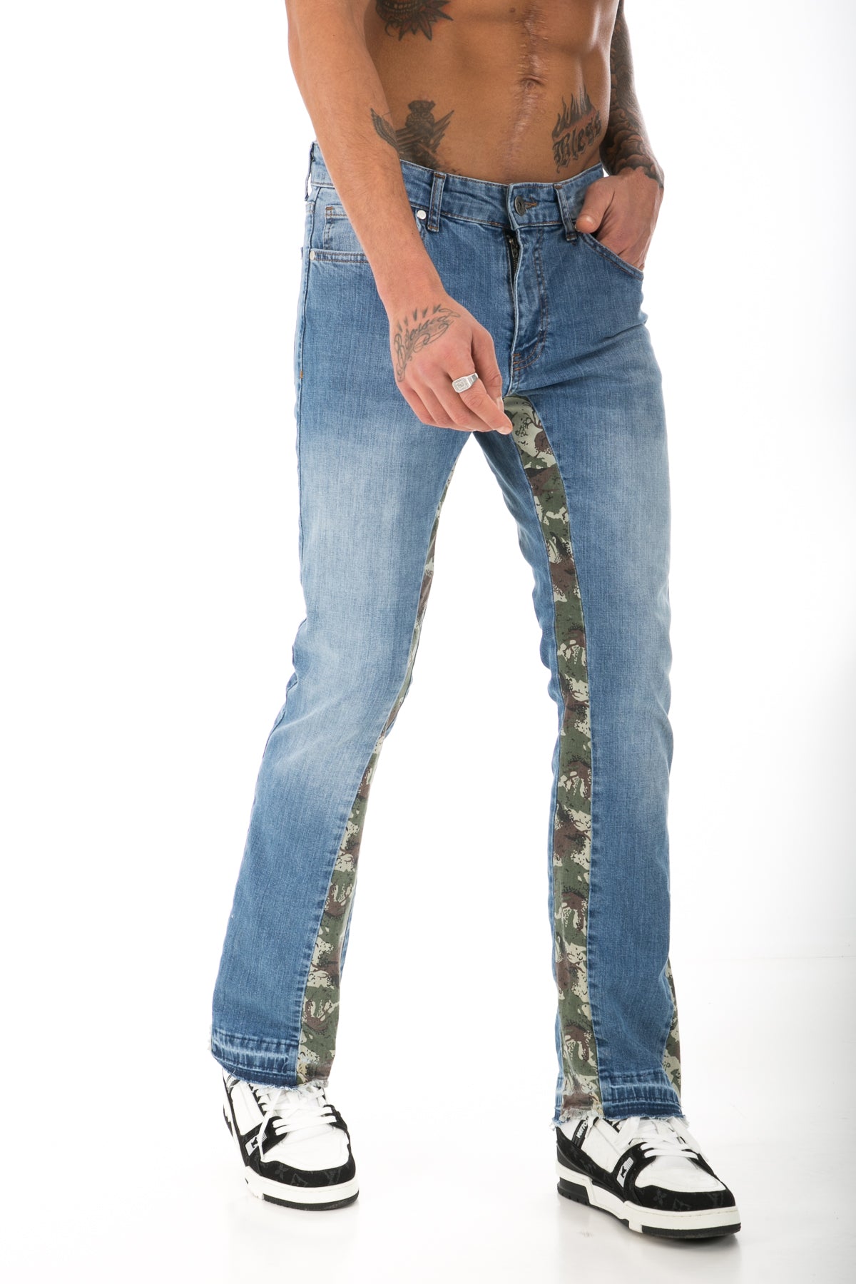 JEAN ART452 - BLUE / CAMO