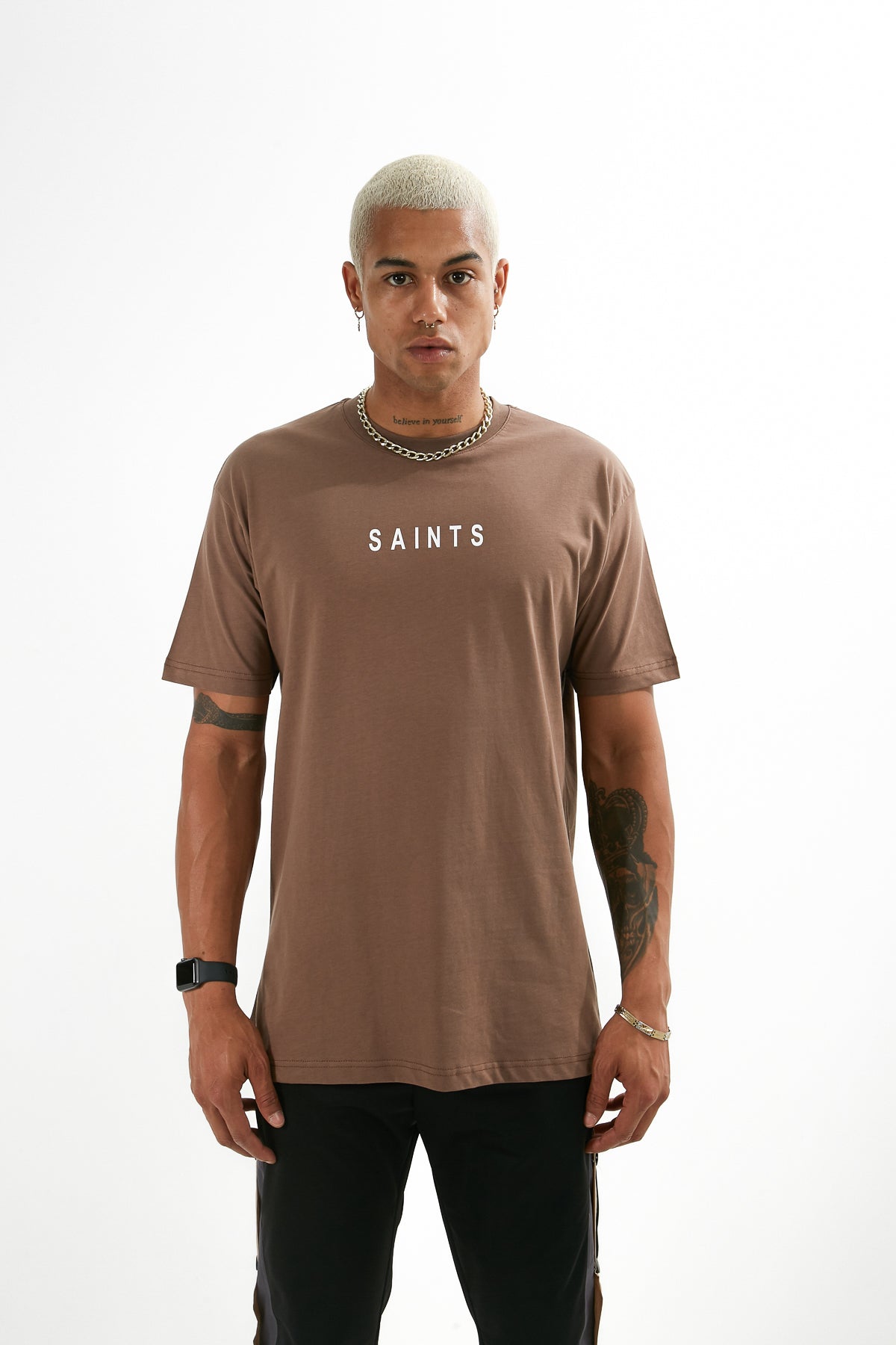 TEE SHIRT LL676 - BROWN